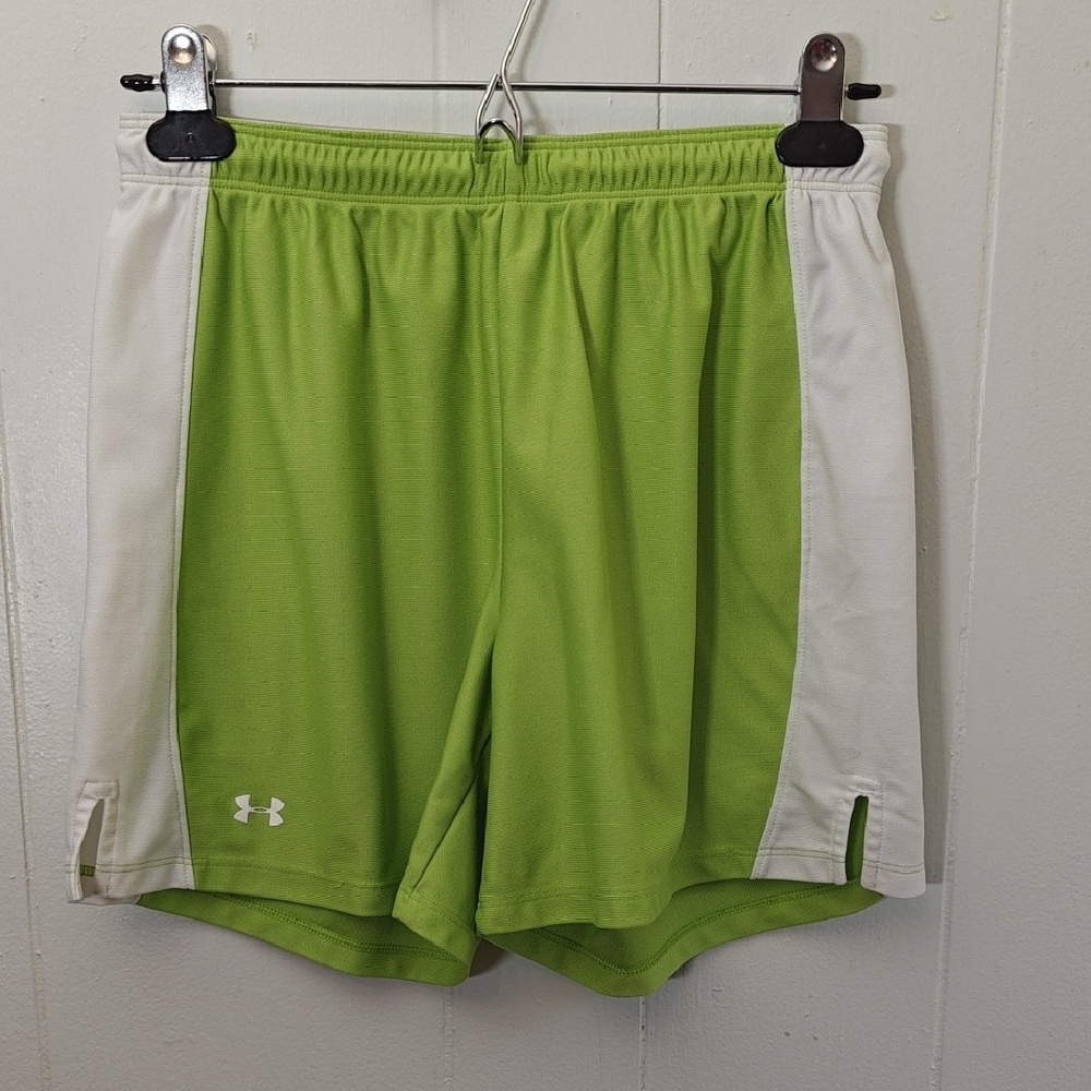 Under Armour Lime Green and White Shorts